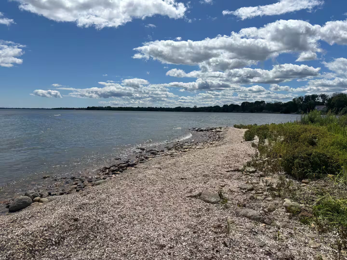 Private shoreline on Green Bay